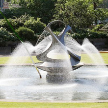 Square Decoration Water Feature Fountain  Metal Sculpture on Sale